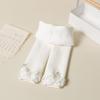 Calcetines para niños otoño e invierno leggings para bebé estilo coreano terciopelo grueso encaje burbuja pantimedias para niñas entrega de una pieza