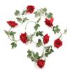 Amazon Transfronterizo Flor Artificial Flor Falsa Vid de Ratán Tubería de Agua de Aire Acondicionado Decoración de Arco de Boda Esquina de Flores Rosa Rosa