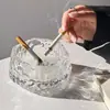 Cenicero de Vidrio Glaciar, de Alta Gama y Elegante, Calidad Premium, Cenicero Creativo Anti-Ceniza Volante para Oficina, Sala de Estar y Uso en el Hogar