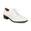 Sapatos Oxford estilo britânico, sapatos femininos de cadarço para estudantes, sapatos únicos, fornecimento transfronteiriço de comércio exterior 031-12