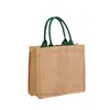 Bolsa de lino vintage bolsa de compras publicitaria personalizada bolsa de yute bolsa de almacenamiento de regalo bolsa de lino bolso de algodón y lino logotipo impreso
