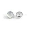 Pendientes Planos de Titanio F136 con Borde Ondulado Piedra Ojo de Gato Luminosa Tachuelas para Labios G23 Aleación de Titanio Joyería para Piercings Tachuelas para Cartílago de la Oreja