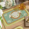 Mesa de Comedor Estilo Americano Manteles Individuales de Cuero, Salvamanteles Impermeables y a Prueba de Aceite, Tapetes de Aislamiento Térmico, Manteles Individuales, Manteles Individuales Estilo Occidental, Salvaplatos, Tapetes para Platos, Venta al por Mayor y Corte