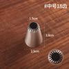 3 piezas 18 dientes multi-dientes Flor de Galleta Boquilla de hojaldre boquilla de proteína azúcar soluble frijol apretar Boquilla de Flor Acero inoxidable 304 boquilla de repostería