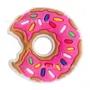 Nuevos dijes para zapatos de fiesta de verano en color rosa más vendidos, decoraciones de zapatos desmontables, botones decorativos de goma suave de PVC para DIY