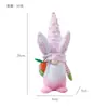 Muñeco de Conejo de Pascua con Gorro Puntiagudo Transfronterizo 2026 Dibujo Animado Creativo Anciano Barba Blanca Muñeco Sin Rostro Adorno Decorativo