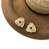 Brincos de Nó Concêntrico Escovado Estilo Hong Kong Agulha de Prata para Mulheres, Design Único de Alto Padrão, Estilo Minimalista de Nicho