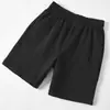 Pantalones cortos deportivos para niños, pantalones largos azul oscuro hasta la rodilla para niño para uso al aire libre, pantalones grises de uniforme escolar para estudiantes de primaria, pantalones deportivos de algodón puro