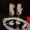 Copa de Brindis de Boda, Copa para Recién Casados, Paquete Creativo DIY para Boda, Regalo Práctico Hecho a Mano Casero para Mejor Amigo