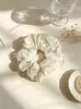 Lindo Scrunchie Azul Rayado de Tela, Estilo Coreano con Alta Elasticidad, Suministro al por Mayor, Directo del Fabricante