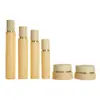 Nuevo Set de Botellas Cosméticas Redondas Rectas Delgadas, Botella de Vidrio para Cuidado de la Piel, Botella de Loción y Esencia de 120ml, Crema Facial de 50g