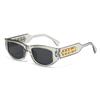 24 nuevas gafas de sol cuadradas para mujer, estilo retro, de alta calidad, estilo europeo y americano, tridimensionales, con protección solar, cara redonda, montura pequeña, estilo punk.