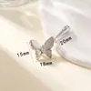 Cobre Chapado en Oro de 18 Quilates Mariposa con Goteo de Aceite Zirconia Completa Cierre Universal Colgante Broche de Collar Accesorios de Joyería DIY de Alta Gama