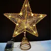 Estrella Brillante Iluminada para la Cima del Árbol de Navidad Decoración LED Luminosa