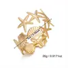 Pulseira de Braço de Concha e Búzios Estilo Boêmio Novo Transfronteiriço Versátil Estilo Oceano Pulseira de Concha Estrela do Mar para Mulheres Atacado