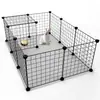 Malla de Hierro DIY Jaula para Gatos Valla de Protección para Mascotas Jaula para Perros Panel de Malla de Aislamiento para Perros Pequeños y Medianos en Interiores