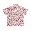 Nova Camisa de Manga Curta para Homens 2026, Estilo Preguiçoso Retrô Americano, Camisa Floral de Manga Meia-Manga com Estampa Completa Floral