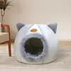 Nido para Gatos Cálido en Invierno, Tipo Cerrado, Adecuado para Otoño e Invierno, Nido para Perros, Casa para Gatos, Universal para Todas las Estaciones, Alfombrilla para Gatos para Dormir