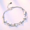 Pulsera Weihua al por mayor estrella de cinco puntas azúcar cuadrado cuentas redondas moda coreana pulsera de plata femenina tiembla joyería de mano rápida