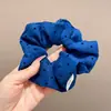 Nuevas scrunchies de lunares y estampado de leopardo, estilo simple, scrunchies retro, cintas para el cabello, accesorios para moños, adornos para el cabello