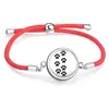 Cuerda Roja Moda Sencilla Difusor de Aceites Esenciales Aromaterapia Caja Pequeña Pulsera Redonda Accesorios de Joyería Caja de Fragancia Decoraciones