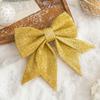 Lazo Navideño Transfronterizo Algodón Perlado Lazo con Polvo Dorado Colgante para Árbol de Navidad Decoración Navideña Grande Comercio Exterior