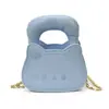 Bolso de mano de gato de dibujos animados, lindo para niñas, correa larga desmontable para el hombro, monedero portátil para lápiz labial de un solo hombro cruzado, transfronterizo