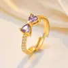 Anillo de Lujo Ligero Estilo Francés de Alta Gama Totalmente Incrustado con Microdiamantes para Mujer, Súper Brillante, Moderno, Exquisito, Versátil, Modelo Nuevo, Anillo de Venta Caliente en Transmisión en Vivo