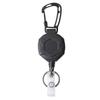 Clip de Cable de Acero con Hebilla de Fácil Tracción para Montañismo al Aire Libre, Insignia, Clip para Cinturón Trasero, Llavero Retráctil Automático, Portatarjetas