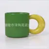 *Nuevo Modelo 0146* 8.5*8.5cm 340ml *Taza Gordita*Taza Dudu*Taza con Asa de Luna*Taza de Cerámica