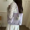 Bolsa Tote de Hombro Único, de Mano, para Axila, Casual, Gran Capacidad, con Estampado de Lunares y Lazo, Nueva Tendencia de Moda 2026 para Mujeres