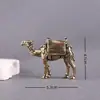 Figura de Camello de Latón Estilo Antiguo, Decoración de Camello del Desierto para Hogar y Oficina, Adorno de Paisaje en Miniatura, Regalo Souvenir de Viaje