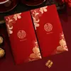 Envelope Vermelho Casamento Novo Cartão Rígido Personagem Grande Bolsa de Envelope Vermelho Presente de Agradecimento de Casamento Contribuição Estilo Chinês Li Shi Feng