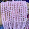 8mm Contas Redondas Facetadas de Pedra Natural Calcedônia Colorida Pedra Olho de Tigre Cristal Rosa Contas Artesanais Pulseira DIY Colar Pingente