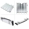 Paneles Universales de Aluminio para Protección Solar y Aislamiento Térmico para Interiores de Automóviles, Parasoles, Ventosas para Parabrisas Delantero, Protectores Delanteros, Sombreado Completo