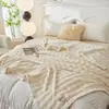 Manta de Pelúcia Coelho Bolha Transfronteiriça Flannel Fleece de Coral Cobertor de Ar Condicionado para Sofá Cobertor de Soneca Manta Grossa de Inverno