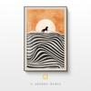 Pintura Decorativa Criativa Simples Abstrata de Nascer do Sol para Pendurar na Entrada Venda por Atacado Pintura Decorativa para Corredor Sala de Estar Pintura para Casa Quarto Sala de Jantar