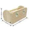 Envío Gratis Nuevo Estante de Hierba de Bambú y Madera Comedero para Conejos, Chinchillas, Cobayas, Estructura de Uñas Totalmente de Bambú Comedero y Canaleta de Hierba