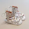 Sandalias Romanas de Caña Alta para Niñas 2026 Nuevo Estilo de Verano Zapatos de Playa de Suela Suave para Niños Sandalias Estilo Princesa Coreana para Niñas Pequeñas