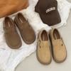 Zapatos Burken Retro Casuales Versátiles con Plataforma para Mujer 2024 Verano y Otoño Zapatos de Moda de Suela Gruesa Zapatos Slip-on