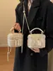 Bolso de Hombro de Color Sólido Popular de Este Año Otoño e Invierno 2025 Nuevo Bolso Cruzado Simple de Moda Bolso Cuadrado Pequeño para Viajero