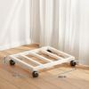 Estante para Flores de Pie para Sala de Estar Estante de Almacenamiento Móvil Bandeja Estante para Flores Subestructura Soporte de Rueda Universal Estante de Almacenamiento para Balcón