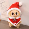 Caja Misteriosa Generación II Ropa para Muñeca Labubu LABUBU Muñeca Sentada Fiesta Capa Navideña Gorro Navideño Ropa