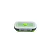 Fabricante en stock lonchera plegable de silicona portátil hermética caja de almacenamiento para refrigerador traje caja bento caja de picnic