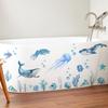 MS8438 Creativo Océano Azul Delfín Medusa Bañera Adhesivo Decorativo de Pared Baño Simple Autoadhesivo Adhesivo de Pared Fábrica