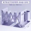 Soporte de Escritorio para Libros Soporte Retráctil para Libros Estante de Almacenamiento de Libros con Soporte para Bolígrafos Deflector Pinza para Libros Libro