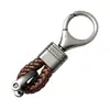 Llavero de cuerda trenzada para coche metal estudiante pareja llavero universal cadena de llave de cuerda tejida accesorios colgante