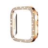 Adequado para Apple Watch S10 Capa Protetora de Diamantes de Linha Dupla Capa Protetora para Apple Watch S9 Capa Integrada de PC com Película Temperada