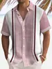 Nova camisa masculina de manga curta estampada transfronteiriça europeia e americana camisa de manga curta com estampa 3D camisa estampada havaiana