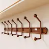 Colgador de Ropa de Pared, Gancho sin Taladro para Sombreros y Bolsos Detrás de la Puerta, Estante de Almacenamiento Resistente de una Fila sin Marcas